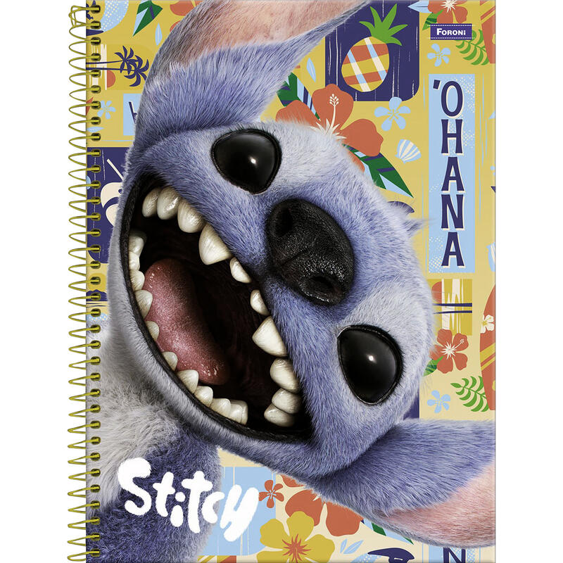 Caderno Stitch Foroni 80 folhas un