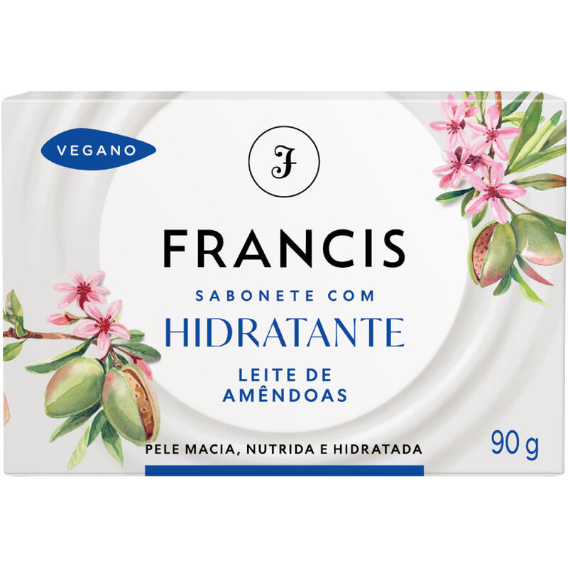Sabonete Hidratante Francis Branco 90g