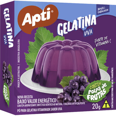 Gelatina Apti Uva 20g