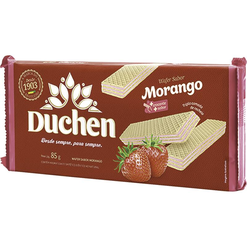 Biscoito Wafer Duchen Morango 85g