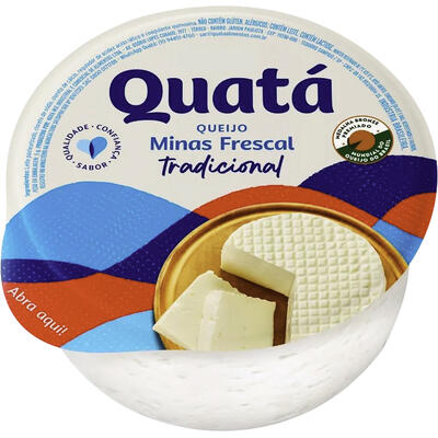 Queijo Minas Frescal Quatá Preço por quilo na peça