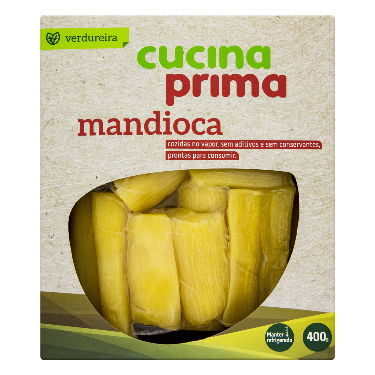 Mandioca Cozida no Vapor ao Natural CUCINA PRIMA 400g