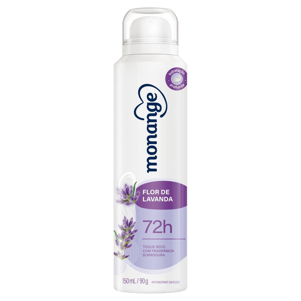 Desodorante Aerosol Monange Flor de Lavanda Feminino 150ml