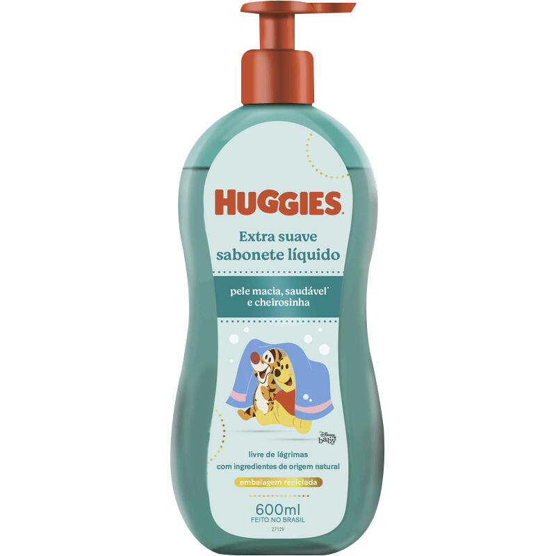 Sabonete Líquido da Cabeça aos Pés HUGGIES Disney Baby Extra Suave 600ml
