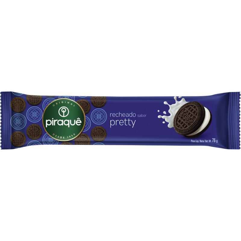 Biscoito Recheio Pretty Piraquê Pacote 76g