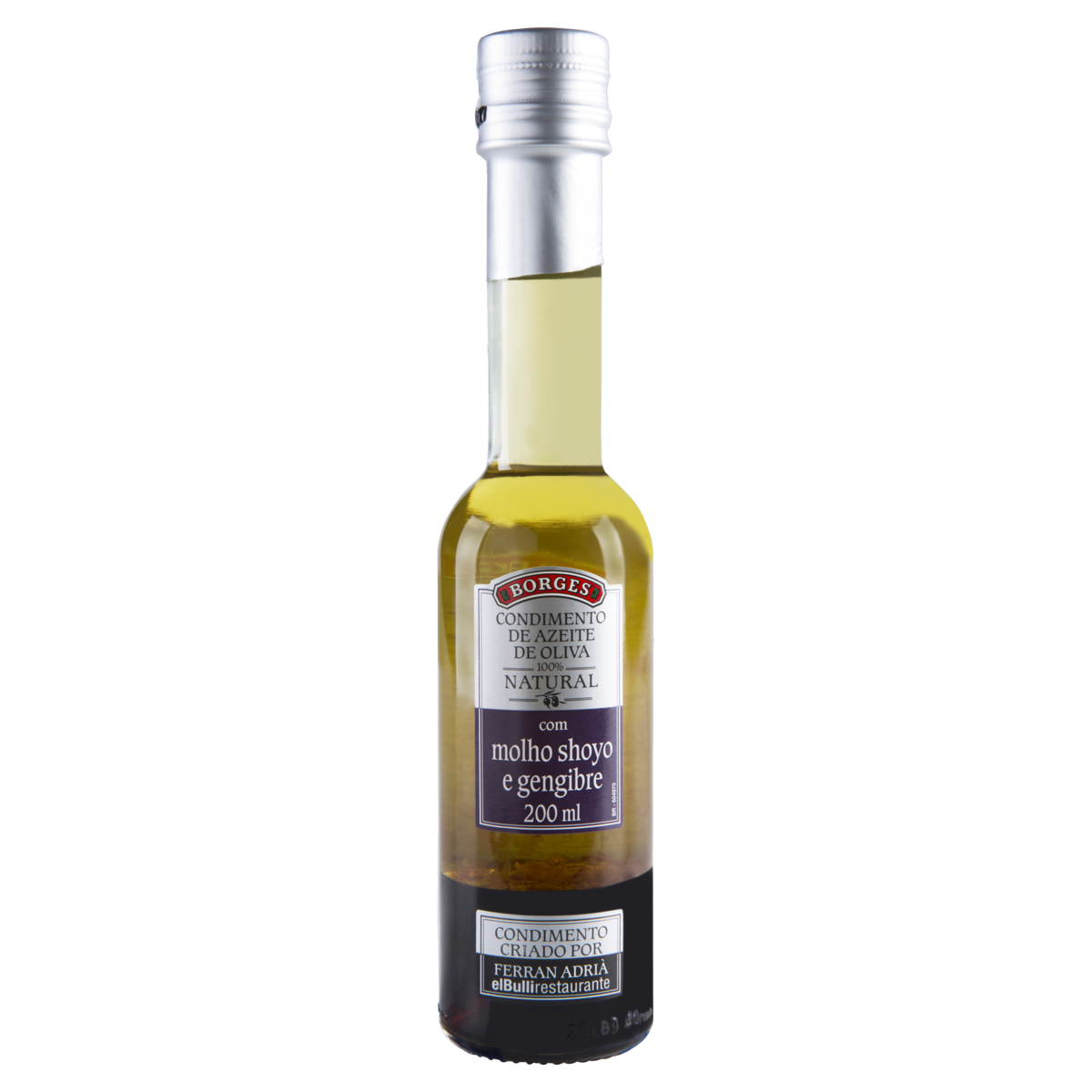 Condimento de Azeite de Oliva com Molho Shoyu e Gengibre Borges Garrafa 200ml