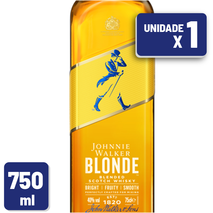 Whisky Johnnie Walker Blonde Garrafa Vidro 750ml