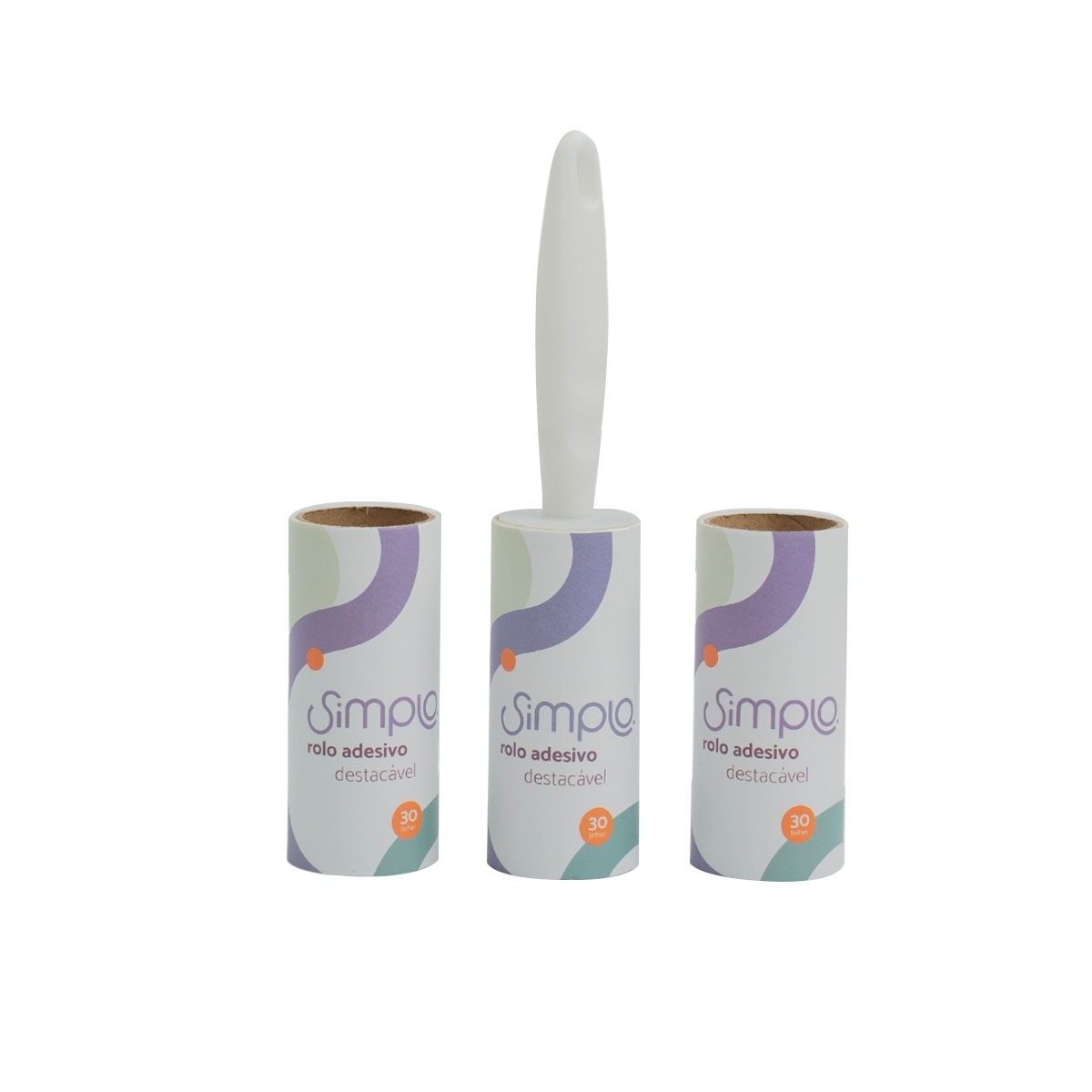 Conjunto Rolo Adesivo 3 Peças - Simplo