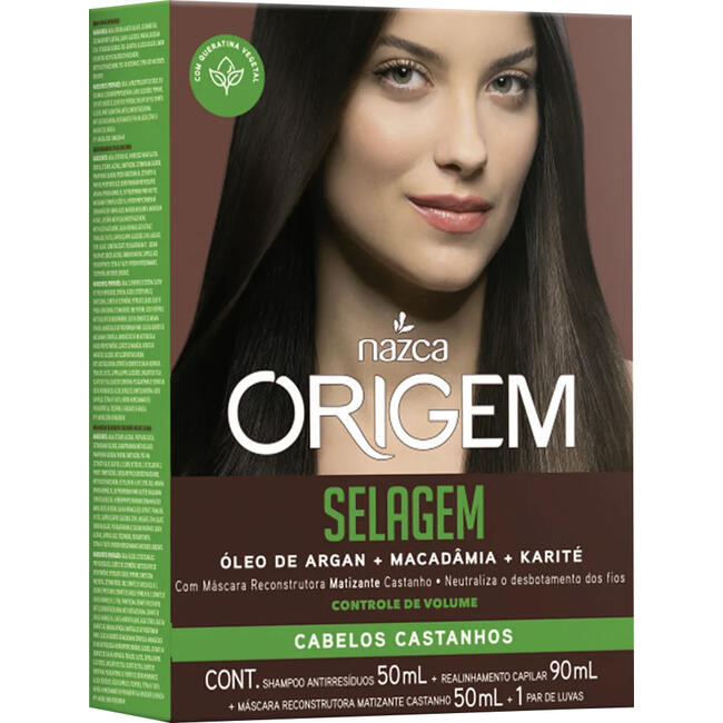 Kit Selagem Origem Cabelos Castanhos 1 kit