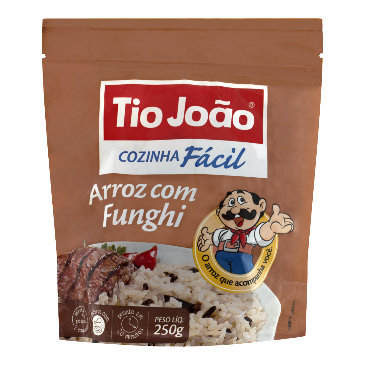 Risoto com Funghi Cozinha Fácil TIO JOÃO Pacote 250g