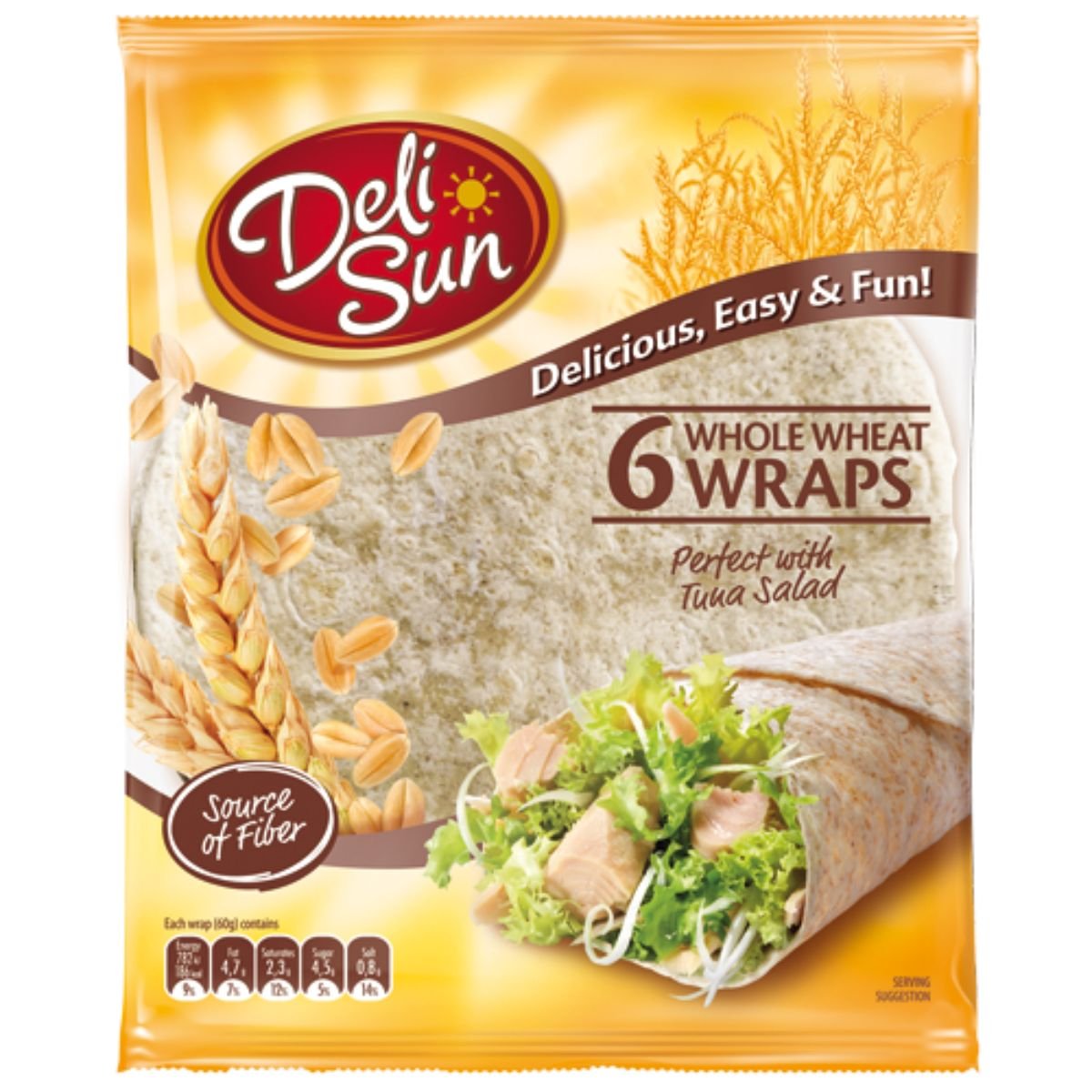 Massa Para Wrap Deli Sun Trigo Integral 360g