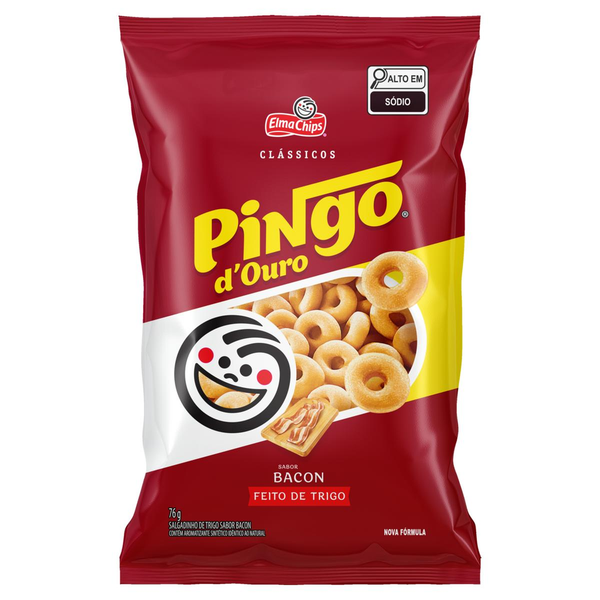 SALG.E.CHIPS PINGO D.OURO BACON 76G