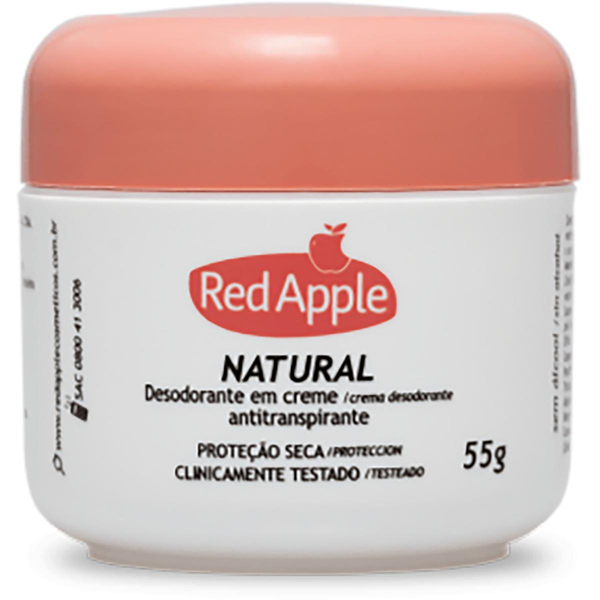 Desodorante Creme Red Apple 55g - Feminino - Natural