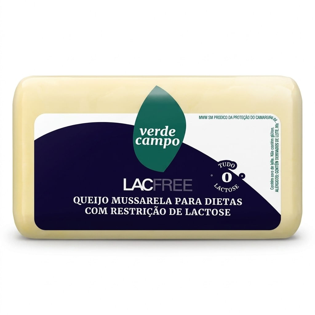 Queijo Mussarela Verde Campo Lacfree kg | Sem Lactose