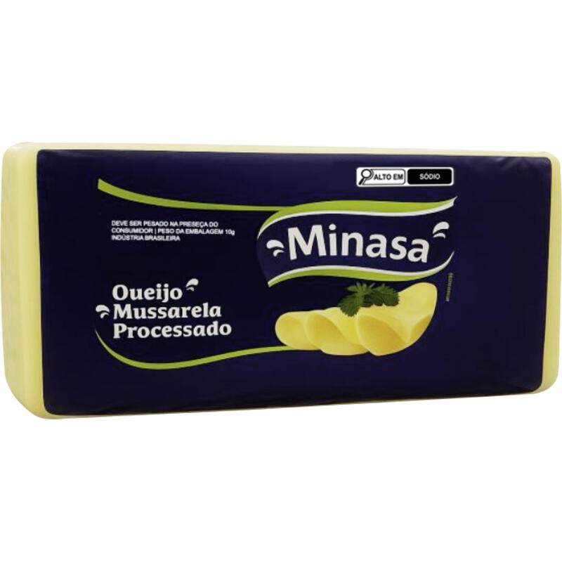 Queijo Mussarela Minasa Processado F4 Preço por quilo na peça