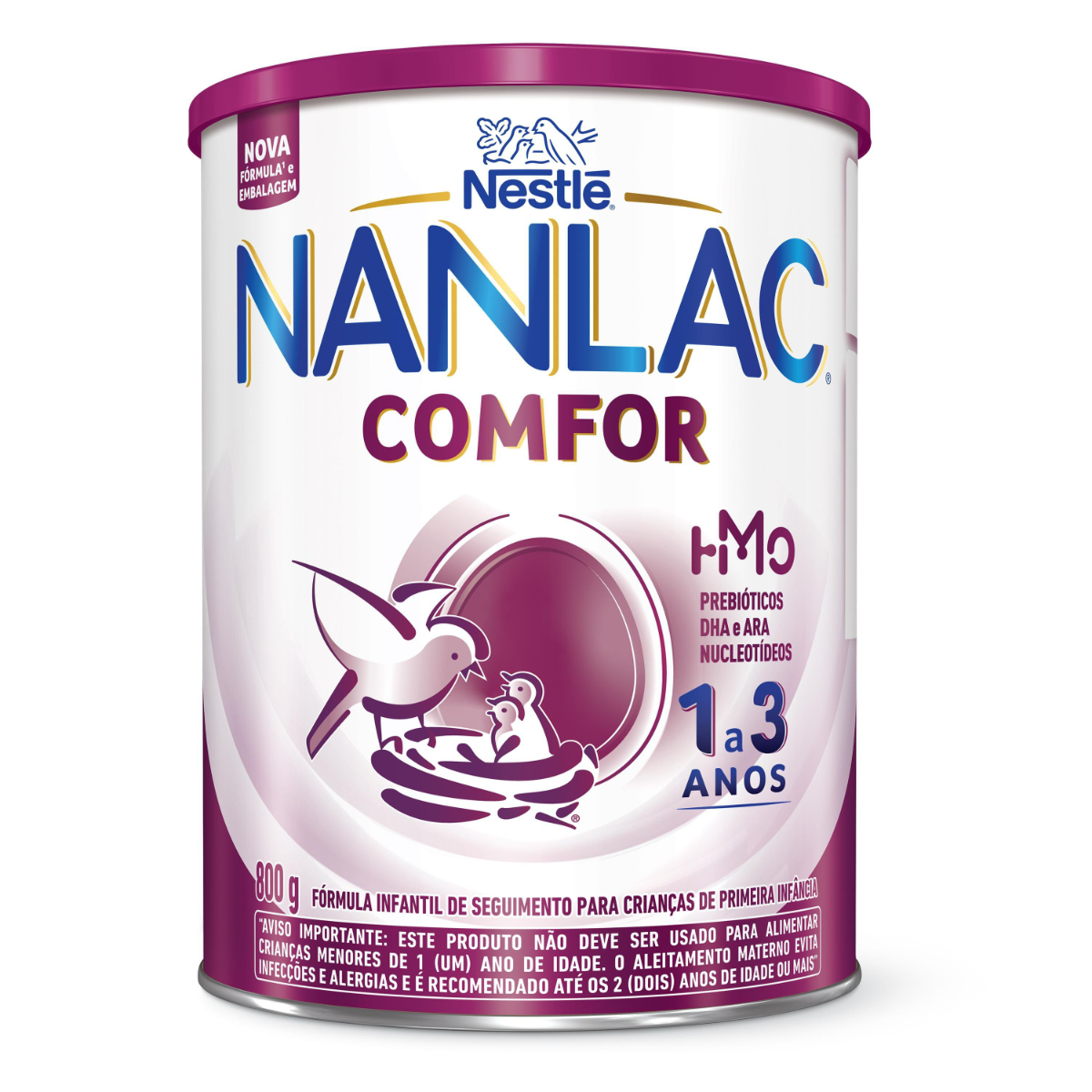 Fórmula Infantil Nanlac Comfor 1 a 3 Anos 800g