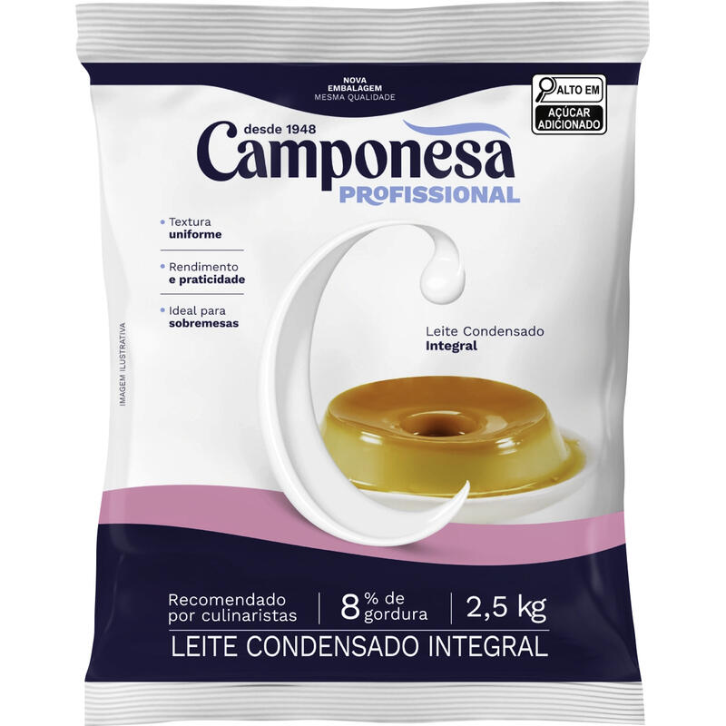 Leite Condensado Camponesa Integral 2,5kg