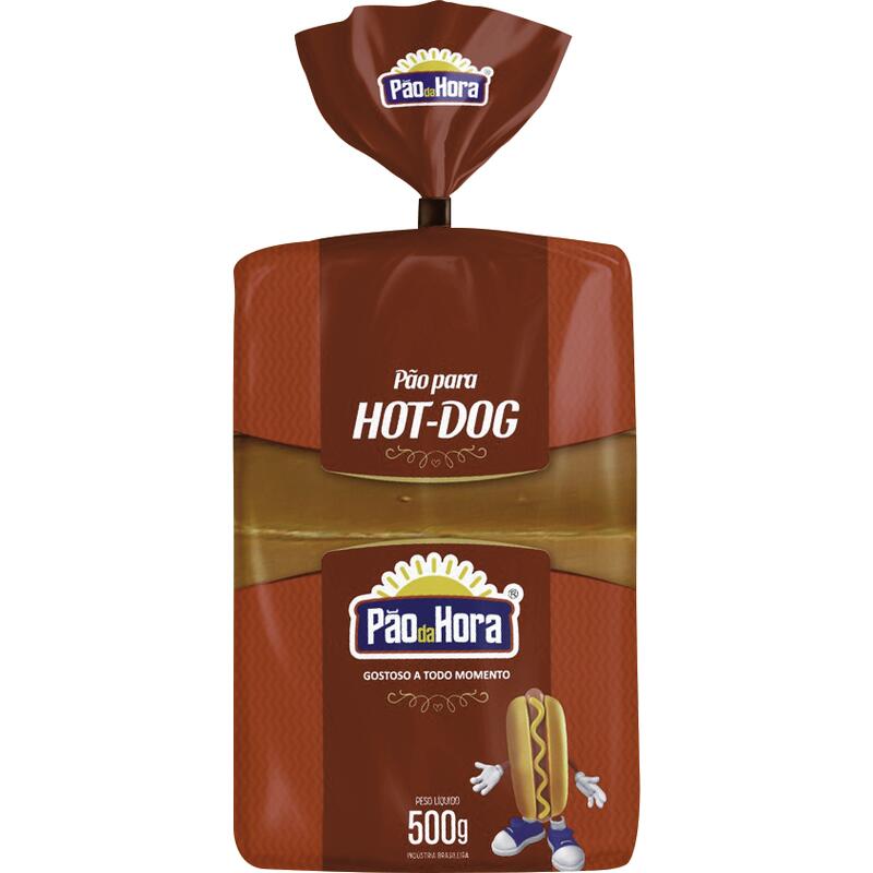 Pão de Hot Dog Pão da Hora 500g