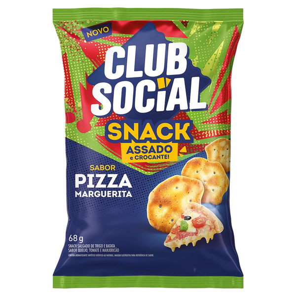 Salgadinho Club Social Snack Pizza 68g