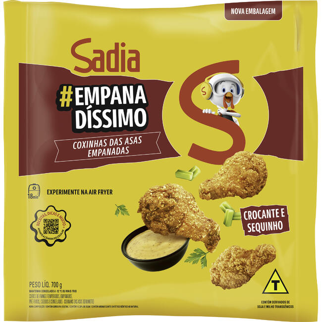 Coxinha da Asa de Frango Sadia Cong Empanada 750g