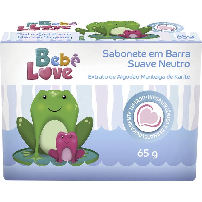 Sabonete Infantil Bebê Love Suave neutro 65g
