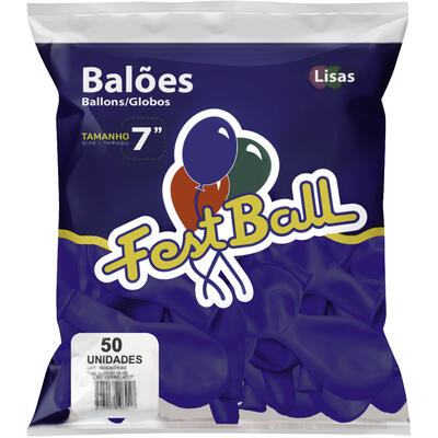 Balão Festball Nº7 Azul Royal 50 un