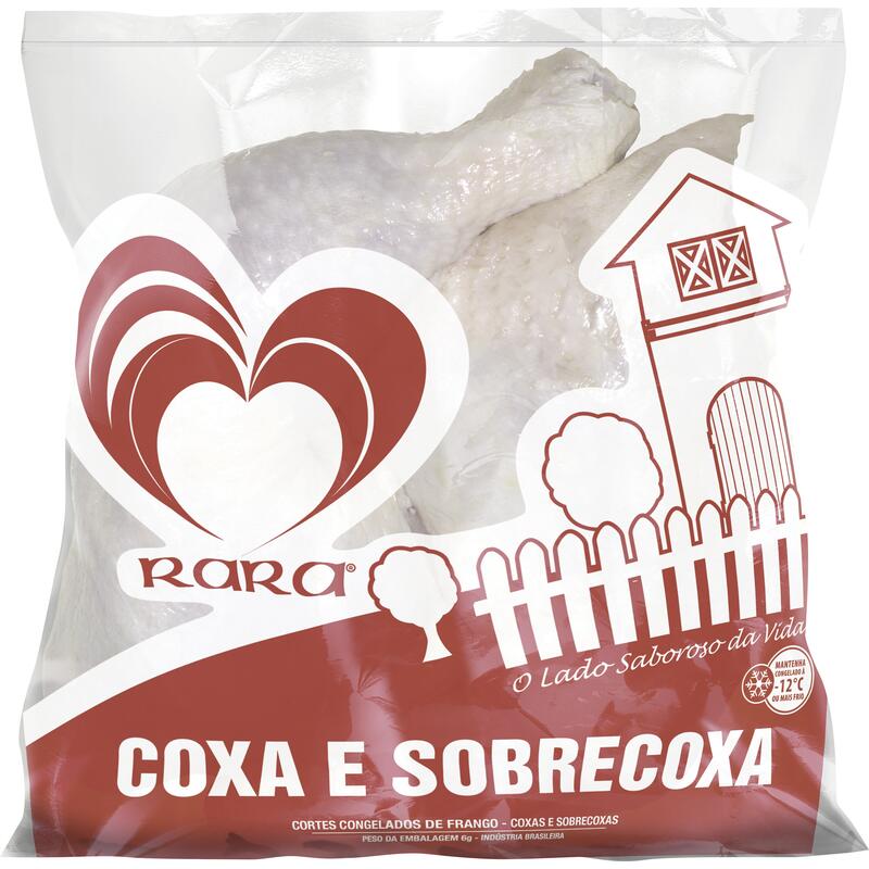 Coxa e Sobrecoxa de Frango Rara Cong Preço por quilo no pacote
