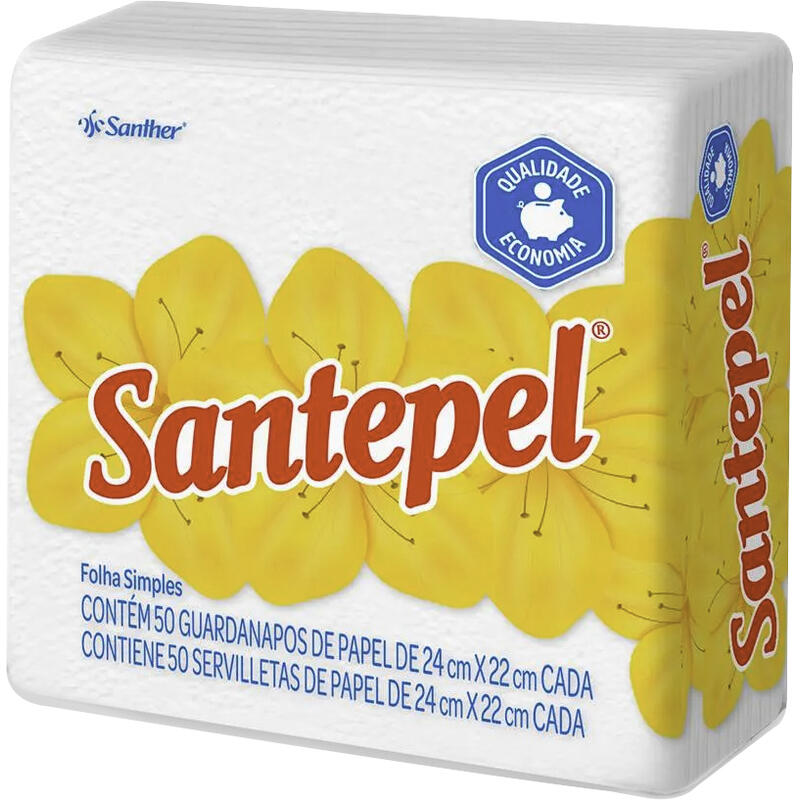 Guardanapo de Papel Santepel 24x22cm 50 un