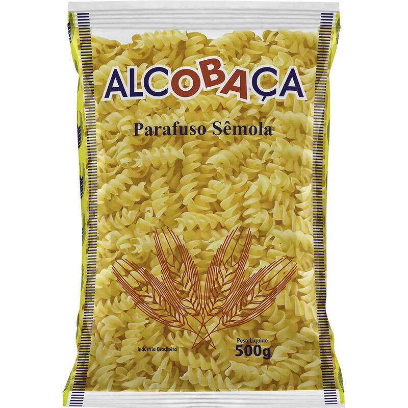 Macarrão de Sêmola Alcobaça Parafuso 500g