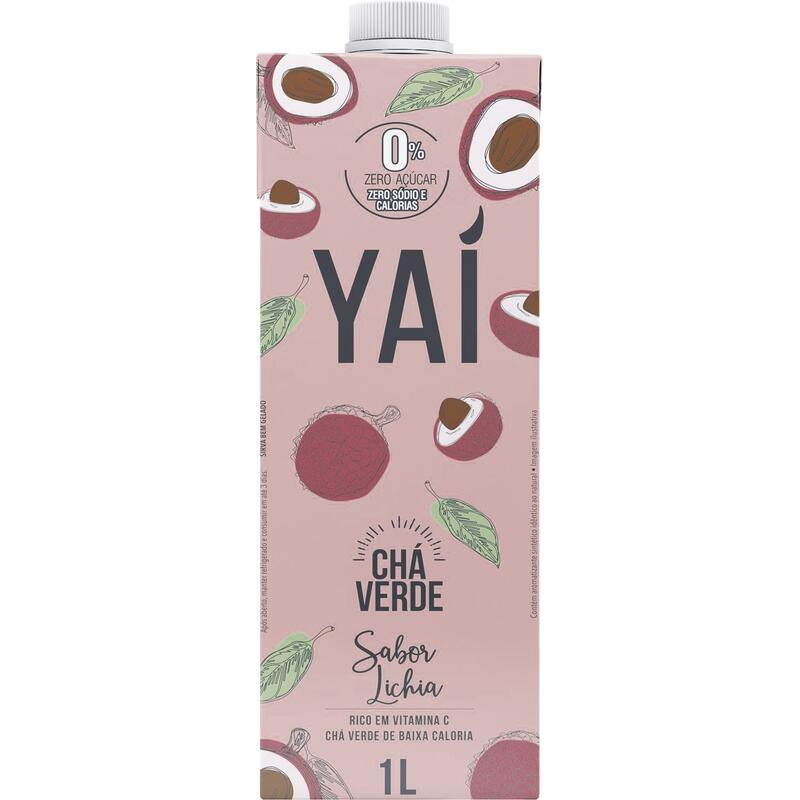 Chá Verde Lichia Zero Açúcar Yaí Caixa 1l