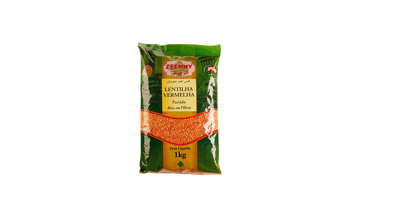Lentilha Vermelha Partida ZEENY 1kg