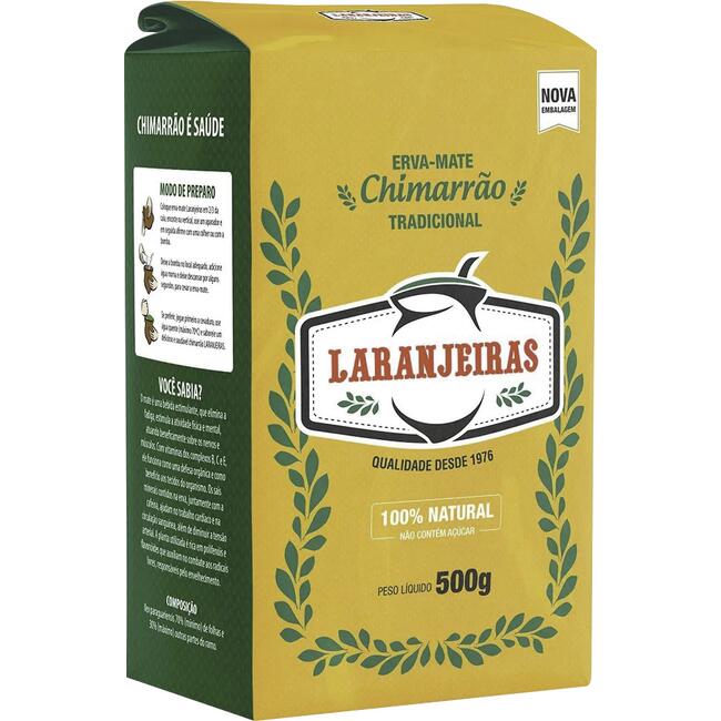Erva Mate Laranjeiras Chimarrão Tradicional 500g