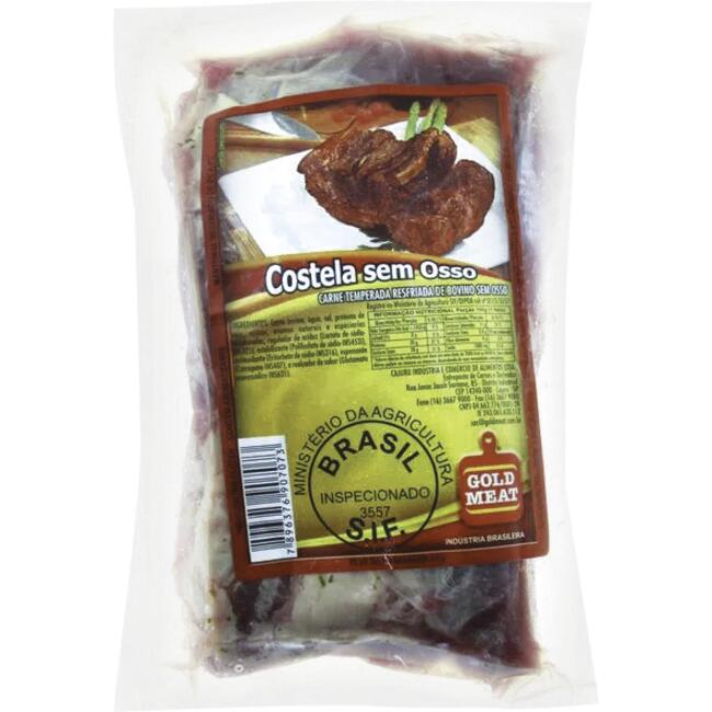Costela Bov Gold Meat Sem osso Resf Preço por quilo na peça