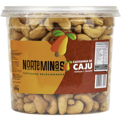 Castanha de Caju Norteminas W1 Torrada e Salgada 900g