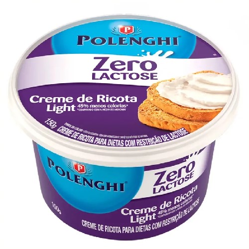 Creme De Ricota Zero Lactose Polengui 150g