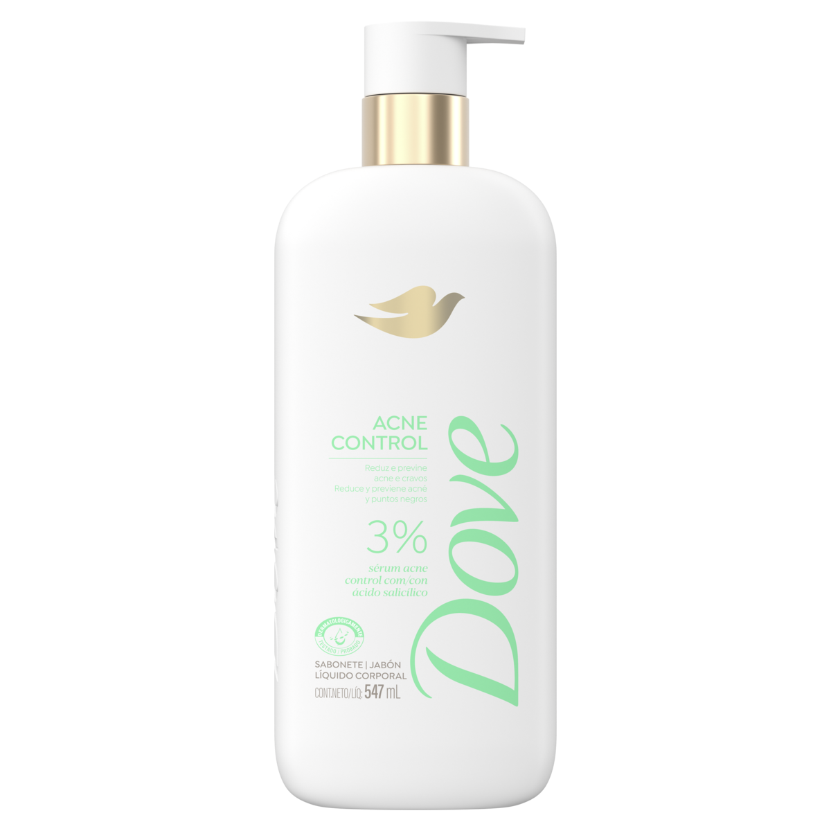 Sabonete Líquido Dove Acne Control Frasco Pump 547ml