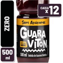 Bebida de Guaraná Guaraviton Ginseng Zero Pet 500ml Caixa c/ 12 un