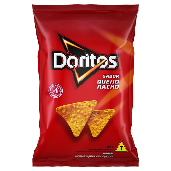 Salgadinho de Milho Queijo Nacho Doritos Pacote 257g