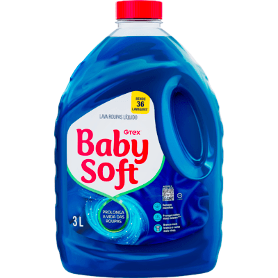 Lava Roupa BABY SOFT Líquido 3l