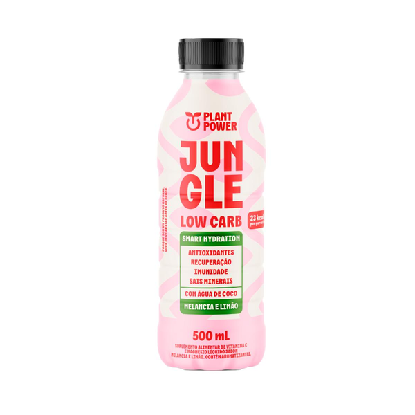 Suplemento Líquido Melancia e Limão Plant Power Jungle Low Carb Frasco 500ml