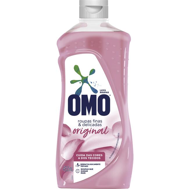 Sabão Líquido Omo Roupas Finas e Delicadas Original 450ml