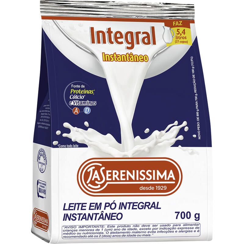 Leite em Pó La Serenissima Integral Instantâneo 700g