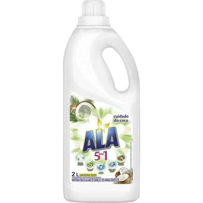 Lava Roupa Líquido Ala Cuidado do coco 2L