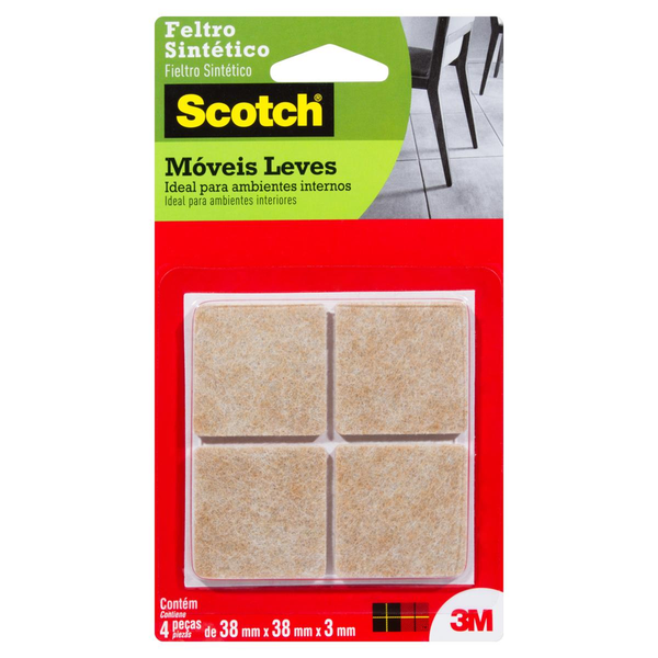Feltro Scotch Grande - Quadrado - Marrom