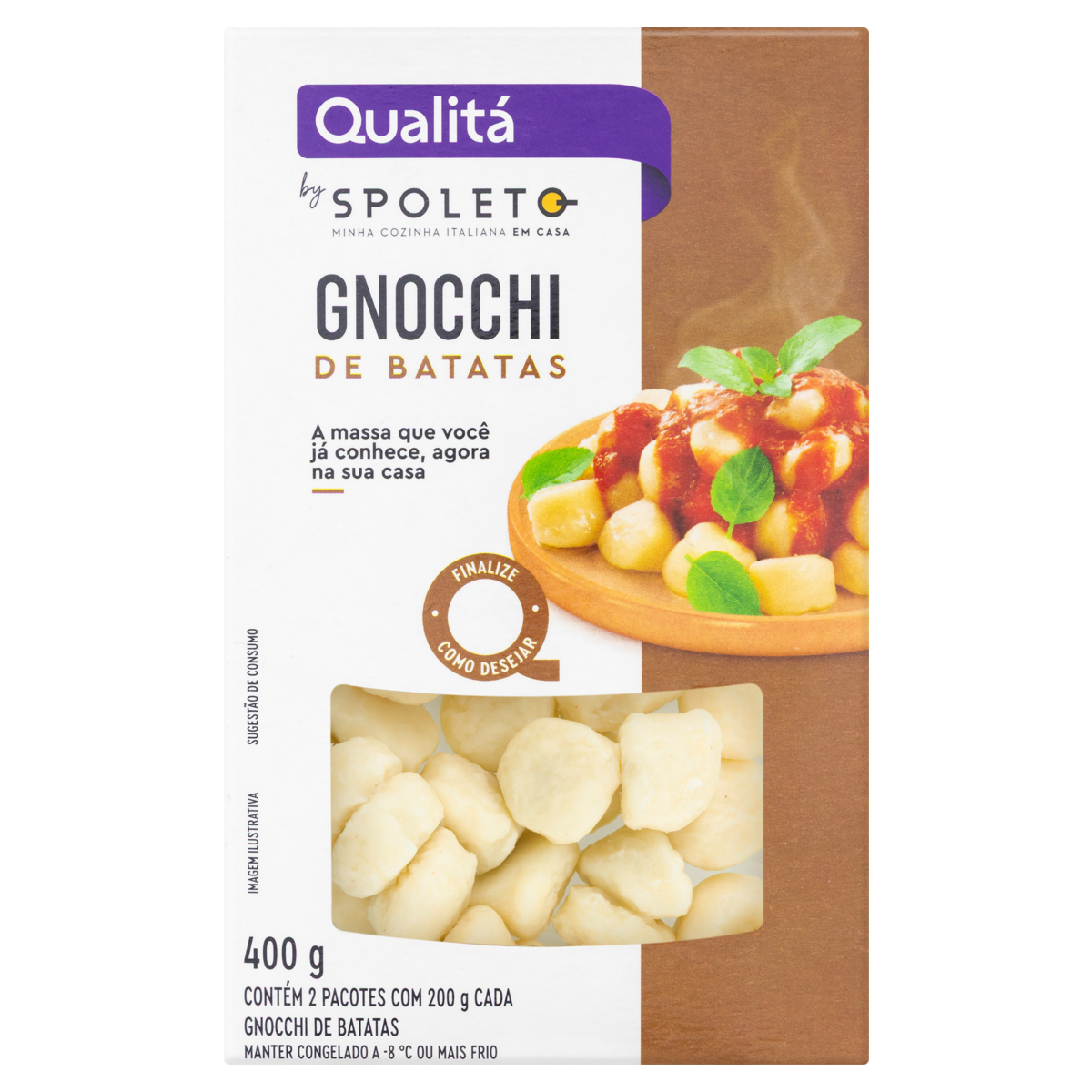 Gnocchi de Batata Qualitá by Spoleto Minha Cozinha Italiana em Casa 400g 2 Unidades