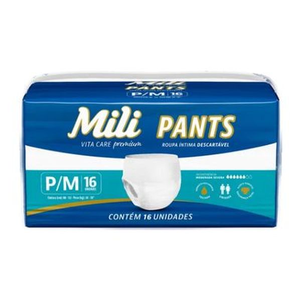 Roupa Intima Desc. Mili Vita Care Pants P/M 4x16