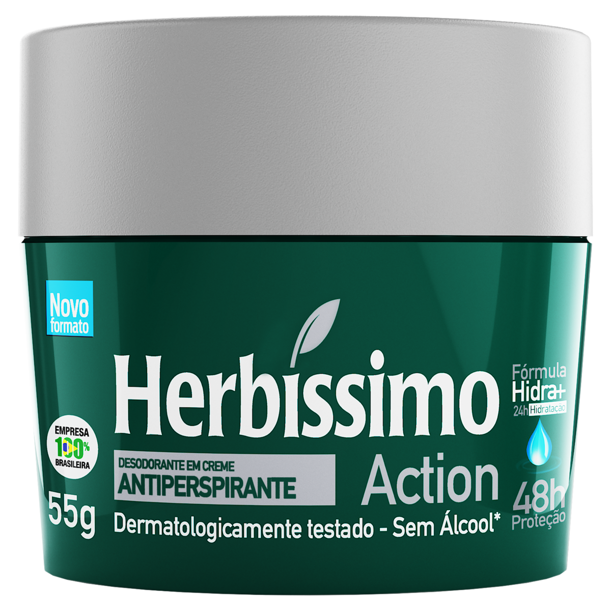 Desodorante Creme Herbíssimo Action 55g