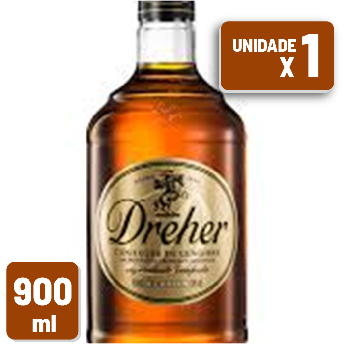 Conhaque Dreher Garrafa Vidro 900ml