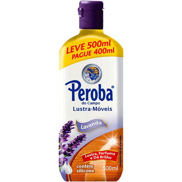 Lustra-móveis Peroba Leve 500ml, Pague 450ml - Lavanda