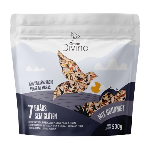 Arroz Grano Divino Sem Glúten 7 Grãos Mix Gourmet 500g